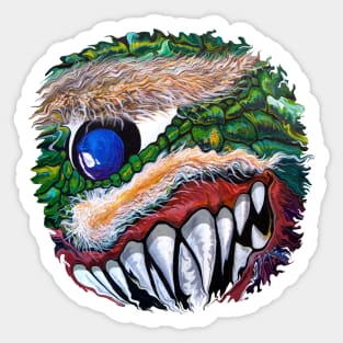 Fanged Cyclops Sticker